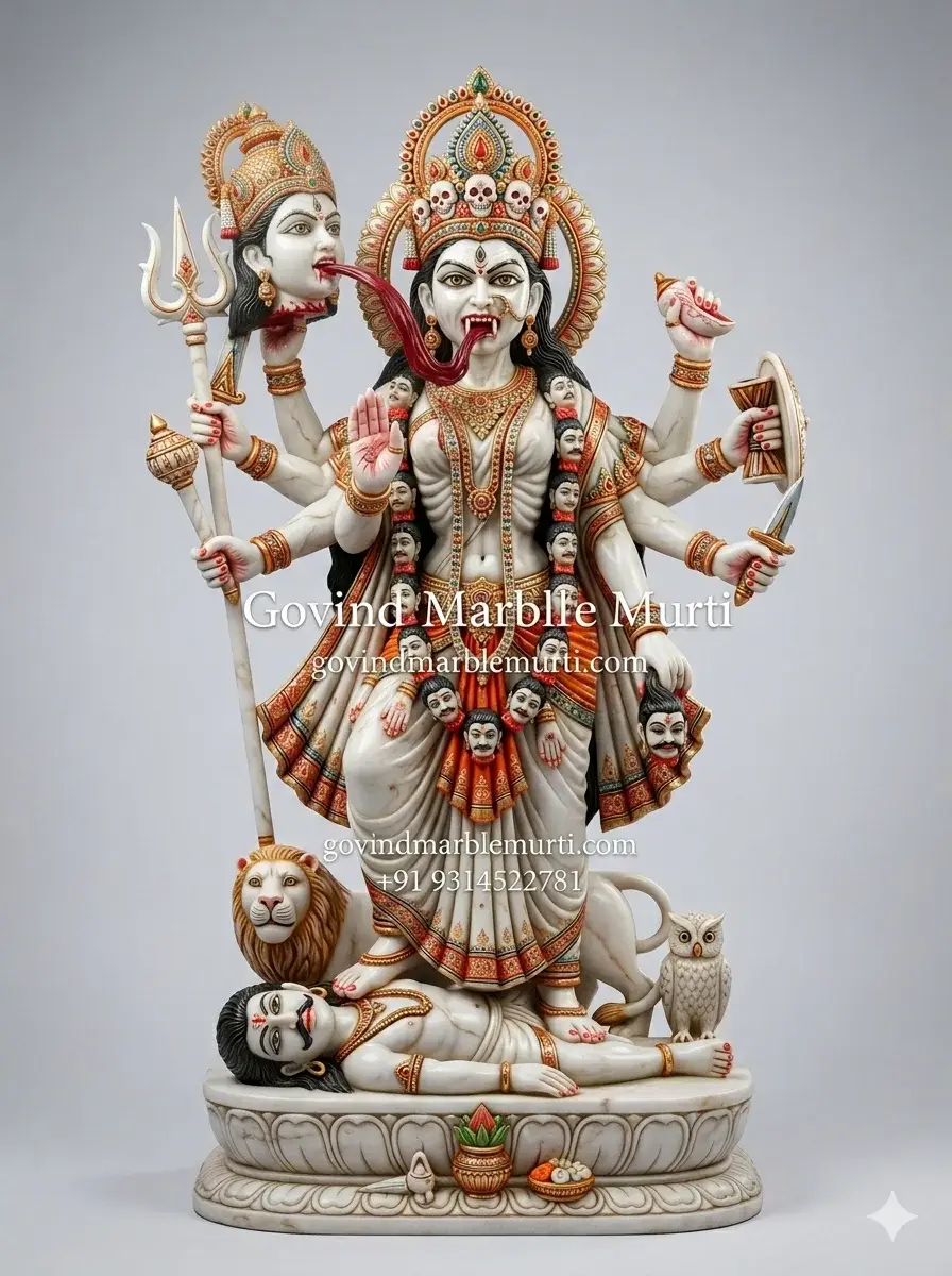 Chinnamasta Devi Marble Statue