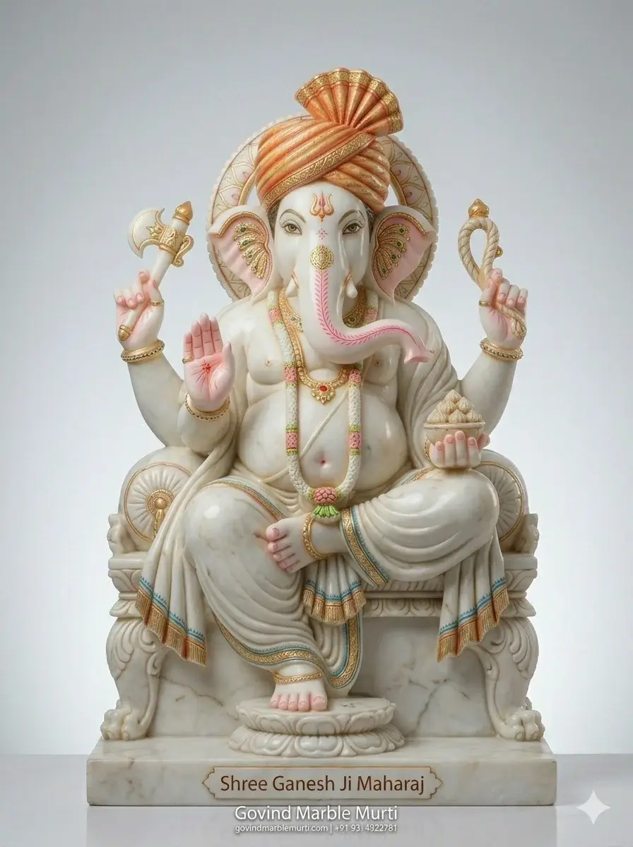 Gajanan Maharaj Marble Murti