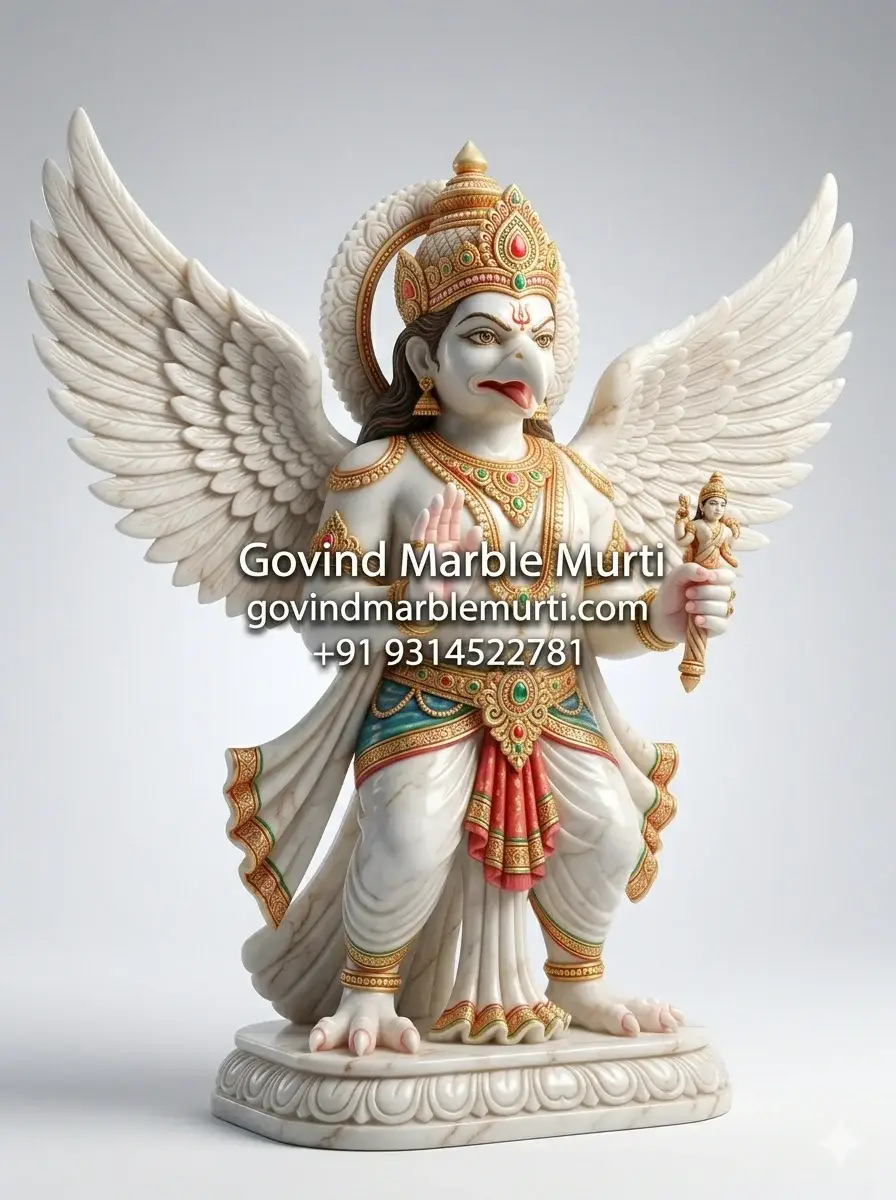 Garuda Marble Murti
