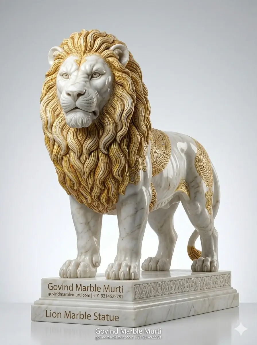 Lion Marble Statue