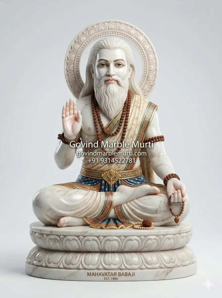 Mahavatar Babaji Marble Statue