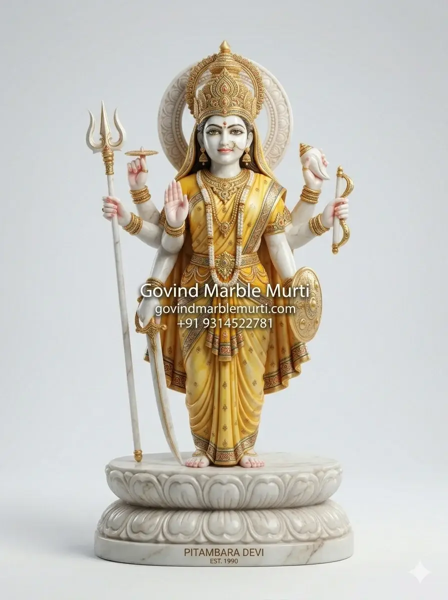 Pitambara Devi Marble Murti