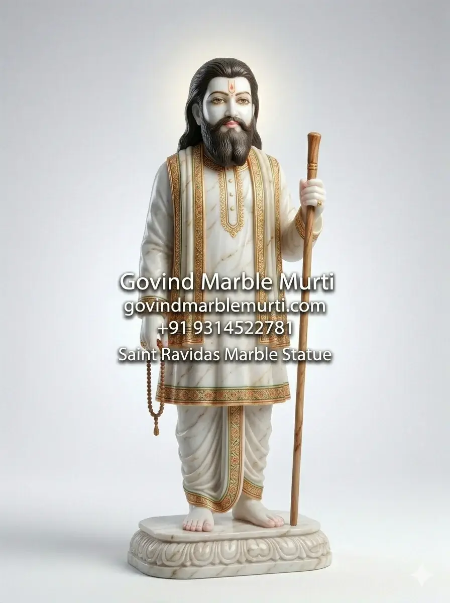 Saint Ravidas Maharaj Marble Statue