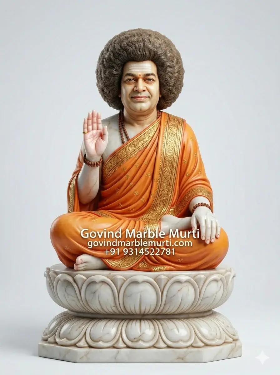 Satya Sai Baba Marble Statue