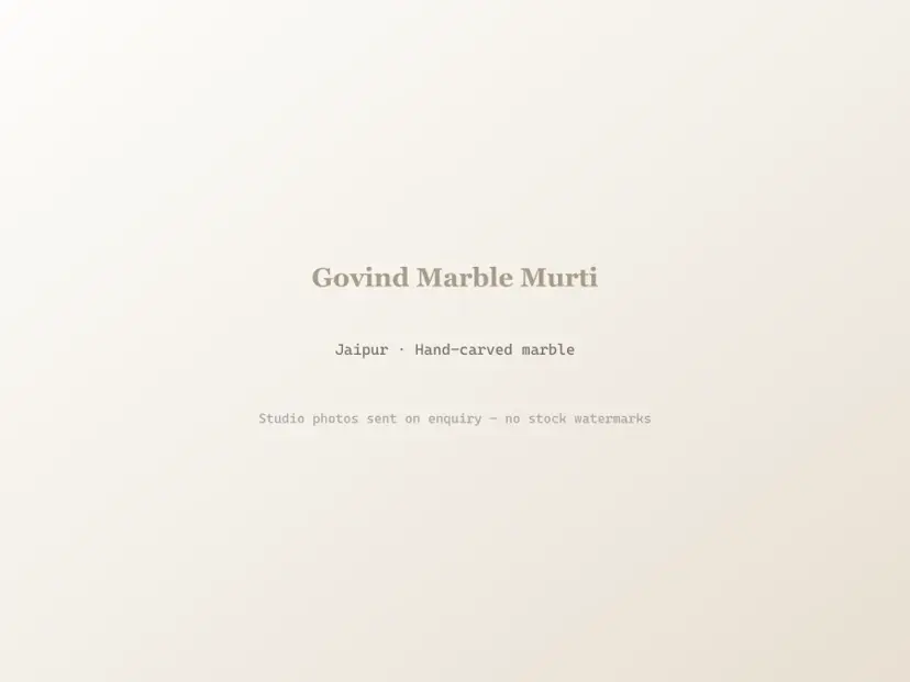 Vitthal Rukmini Marble Statue