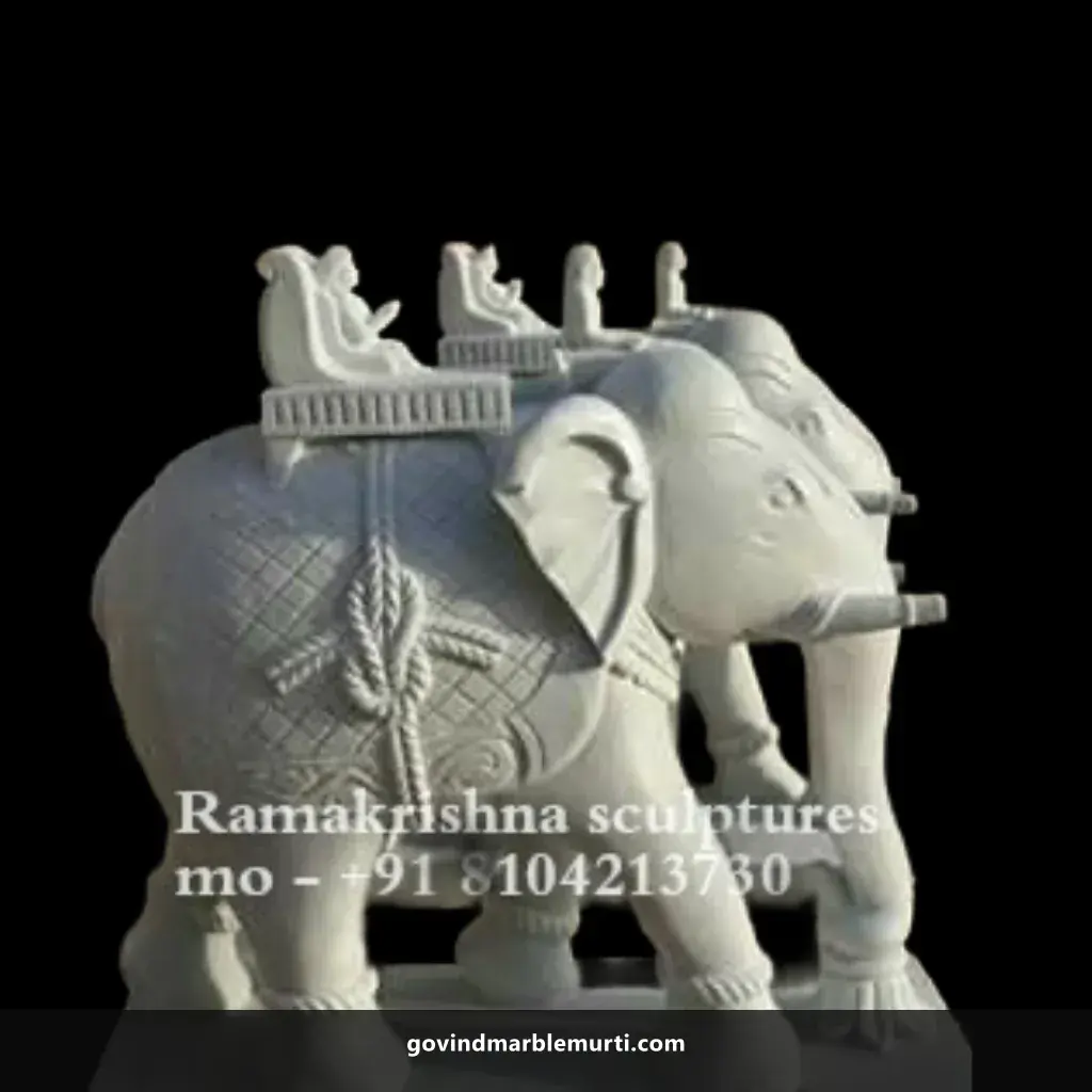 Elephant Marble Statue