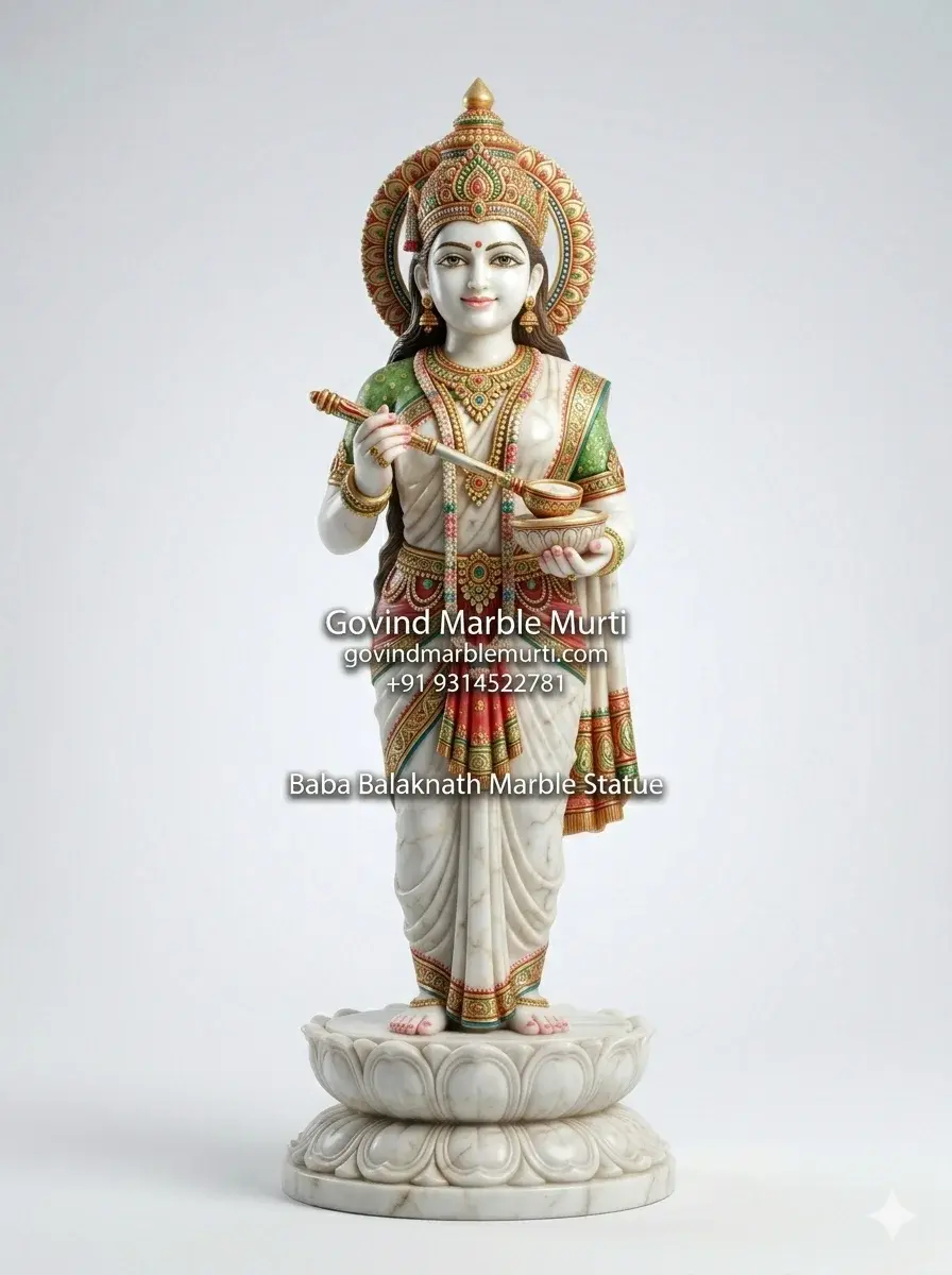 Marble Annapurna Mata Statue