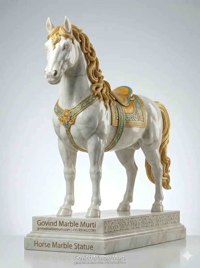 Marble Horse Statue