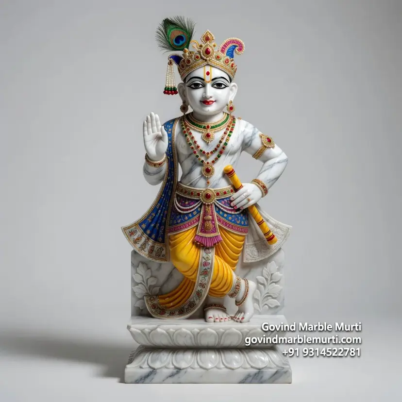 Shreenath Ji Marble Statue