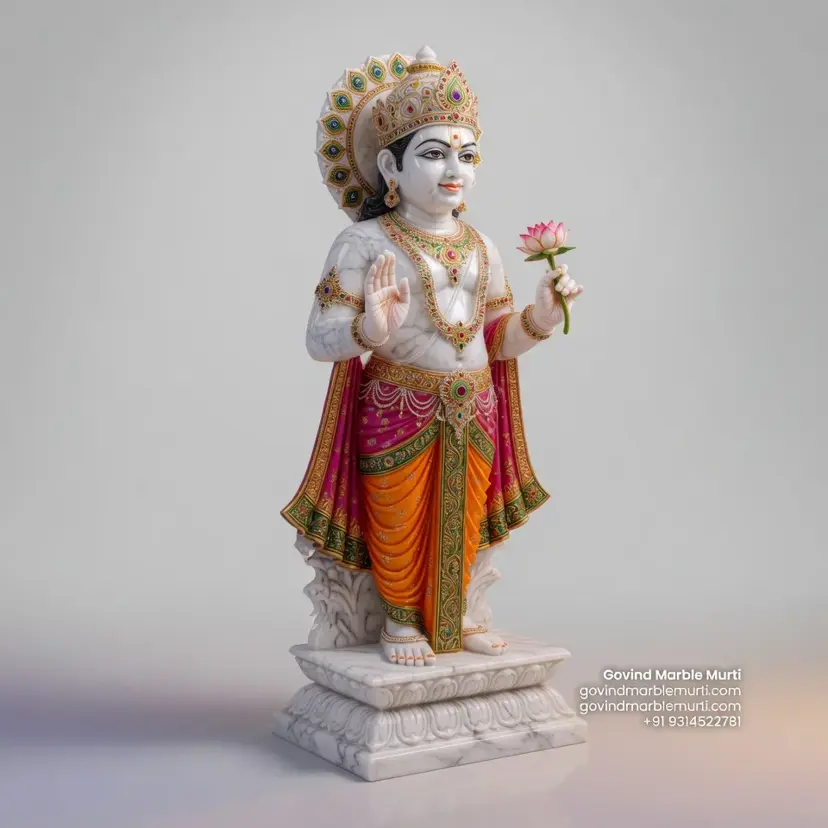 Swaminarayan Marble Statue