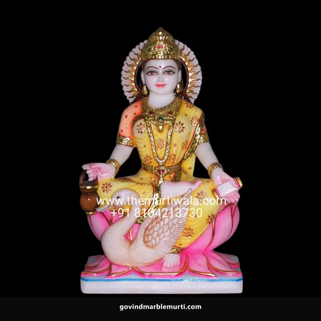 Gayatri Mata Marble Statue
