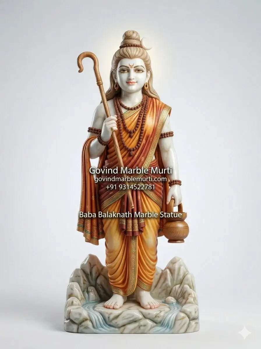 Baba Balaknath Marble Statue
