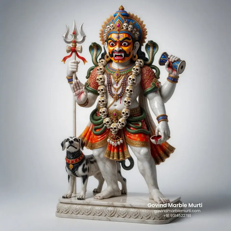 Bhairav Baba Marble Statue