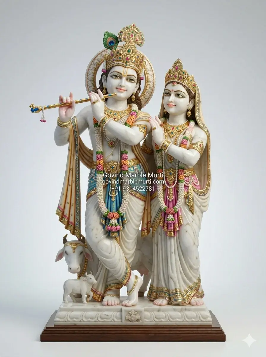 Iskcon Deities Marble Idols