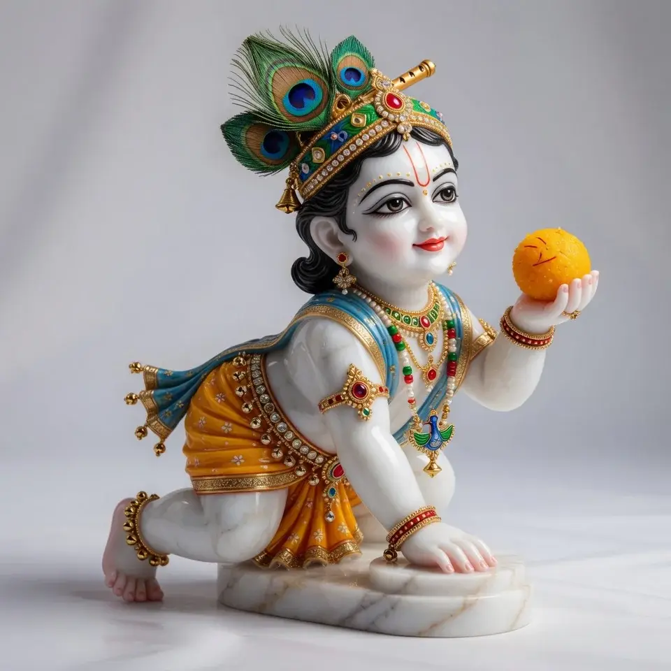 Laddu Gopal Marble Murti
