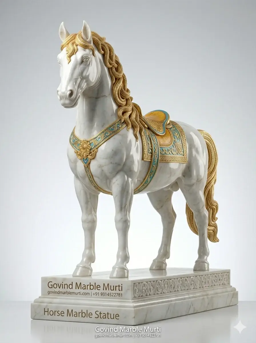 Marble Horse Statue
