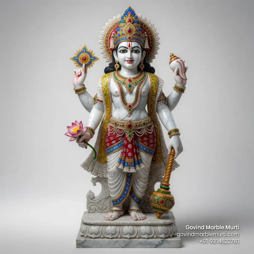 Vishnu Marble Statue